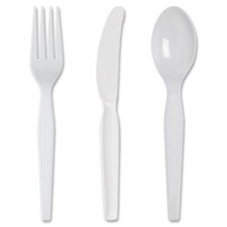DIXIE FOODS Dixie Foods DXEKH207CT Heavyweight Plastic Cutlery; 1000 Per Carton - Black DXEKH207CT